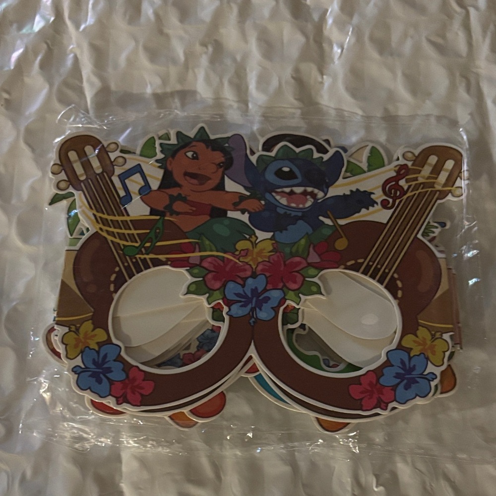 Tropical Character Party Photo Booth Glasses - Blue & Brown